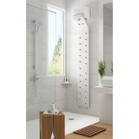 Séchoir Corporel Blanc pour Douche et Baignoire VALIRYO® (1/5)