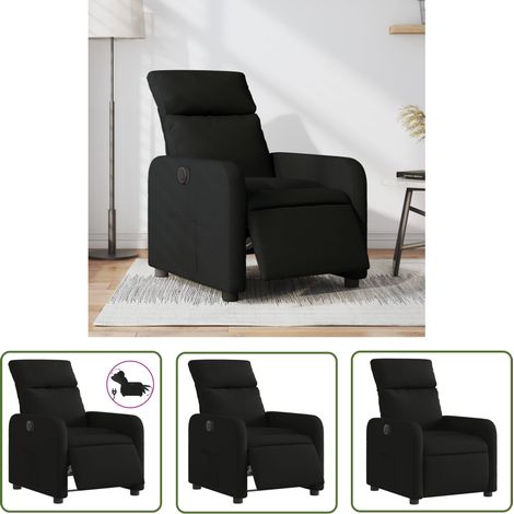 Maison Exclusive - Relaxsessel Elektrisch Schwarz Stoff (1/5)