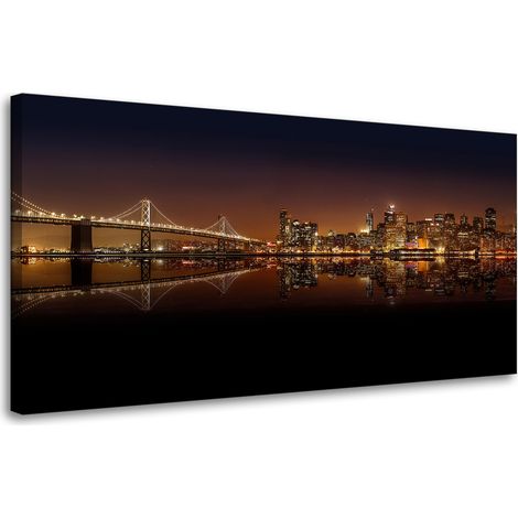 Leinwanddruck Architektur von San Francisco 80x40
