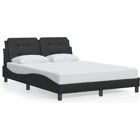 Maison Exclusive - Giroletto senza Materasso Zadar Nero 120x200 cm in Similpelle (1/5)
