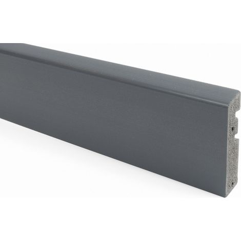 Primo Fußleiste SL 5106 massiv anthrazit 250 cm x 65 x 15 mm Sockelleiste