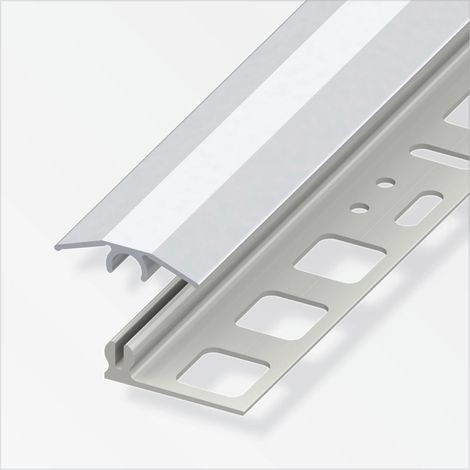 alfer Übergangs-Profil 2 m, 25 x 7 mm Aluminium eloxiert silber Übergangsprofil