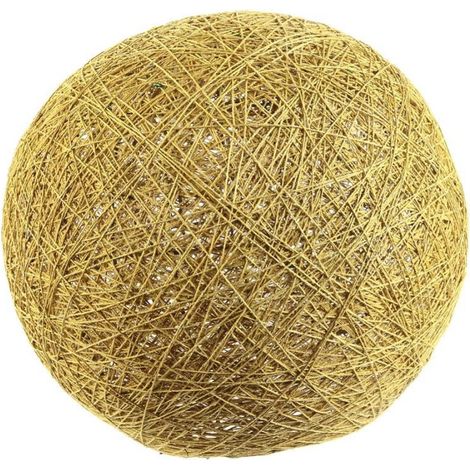 Abat-Jour Déco "Suspension" 30cm Moutarde (1/3)