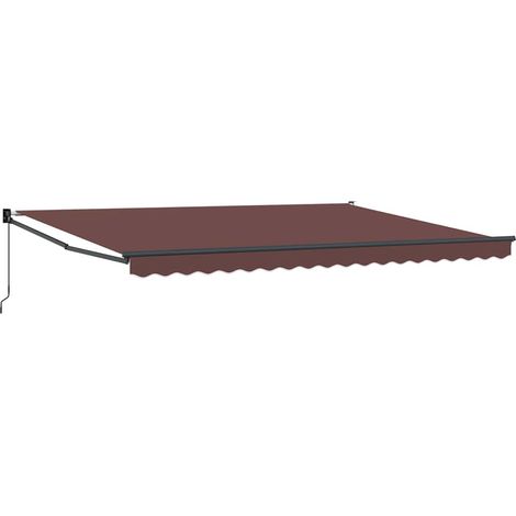 Maison Exclusive - Tenda Sole Retrattile Manuale 450x300 cm Marrone
