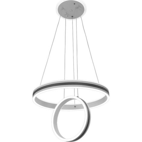 Colgante Alpes Gris 104w 3000-4000-6000k Regx50x50 Cm 8320lm C/remoto Y Reg.intensidad