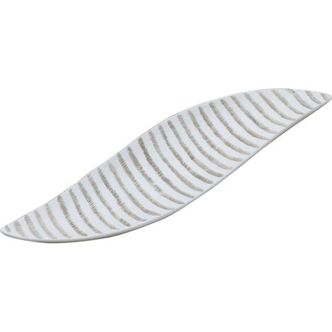 Signes Grimalt Bandeja De Decoración Decoracion Plato Decorativo Bandejas Blanco 17x62x6cm 27096