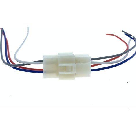 Wasserdichter Kfz-Stecker, 4-polig, männlich und weiblich, Schnellanschluss-Konverterstecker (1/4)