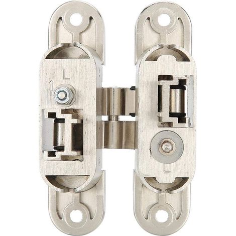 Charnières de porte, charnières de porte de meuble en alliage de zinc, charnières invisibles pour portes pliantes, 9,5 x 2,3 cm