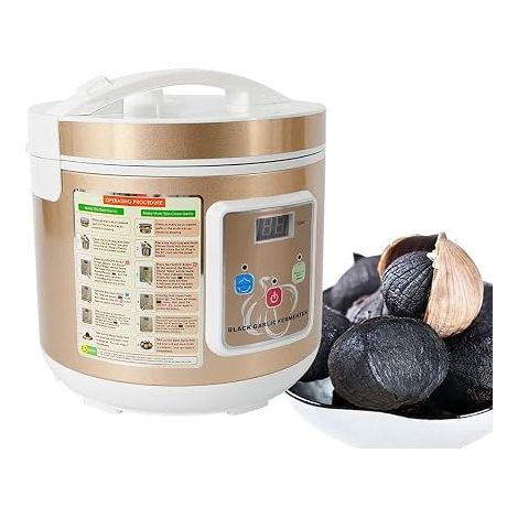 5L Fermenteur d'ail noir - Fermenteur d'ail noir entièrement automatique - Intelligent - 90W - 12-15 jours - Réservoir de fermentation intelligent pour ail noir - Fermenteur automatique