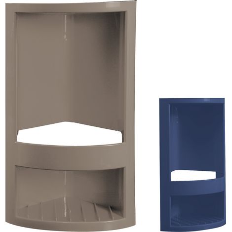 ANGOLARE PER DOCCIA cm 14 x 14 x h.32,5 - bianco