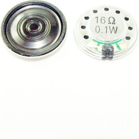 Haut-parleur 0,1 W 16 ohms à membrane plastique basse fréquence