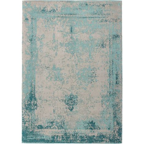 Tapis Vintage Tissé "Nostalgia" Turquoise 120 x 170 cm (1/4)