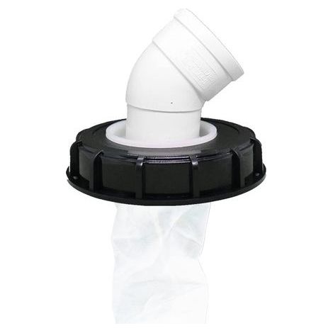 Filtre à Couvercle IBC, Bouchon de Réservoir IBC Lavable en Nylon avec Couvercle, Accessoire de Réservoir IBC avec Filtre en Filet pour 163 mm Réservoir Eau de Pluie (163mm 45°) (1/5)