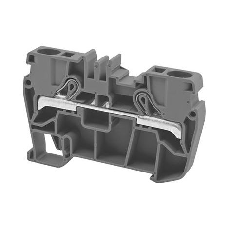 Borne de jonction à ressort 6mm² - pas 8mm - grise - type PushFit - IMO