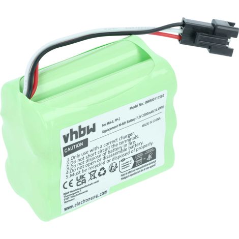 vhbw 1x Battery Replacement for Tivoli MA-4, PP-2 for Digital Radio (2000 mAh, 7.2 V, NiMH)