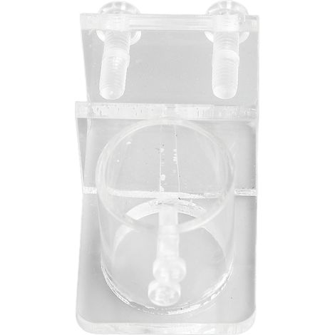Collier de serrage professionnel pour tuyau d'eau d'aquarium, en acrylique à haute transmission, pour trou unique, diamètre intérieur de 25mm/0,98 pouces (1/5)