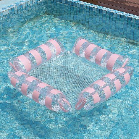 ALLIANDIS aufblasbare Pool-Schwimmmatratze, Wasserhängematte, Schwimmreifen für Erwachsene, Sommer-Wassersport, Schwimmbad-Luftmatratze (1/5)