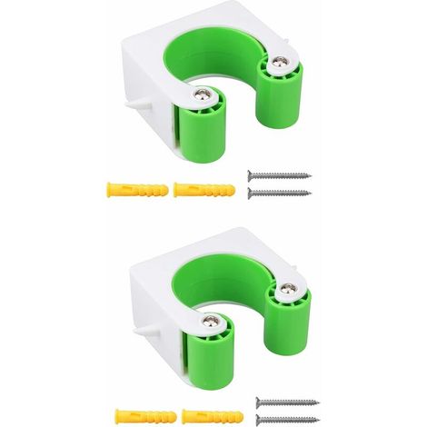 2pcs Boucle de stationnement de vélo montagne Support de rangement pour clip de vélo pour supports muraux de vélo bicyclette ,vert