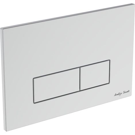 Armitage Shanks Oleas P2 Pneumatic Dual Flush Plate - Chrome (1/2)
