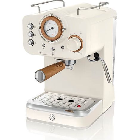 Swan Nordic Cotton White Pump Espresso Coffee Machine (1/5)