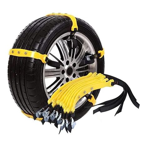 Catene da neve Track Grabber 185-225mm Universali Chiodo in Lega Rigida Regolabile TPU Antiscivolo Cintura per Pneumatico (1/4)
