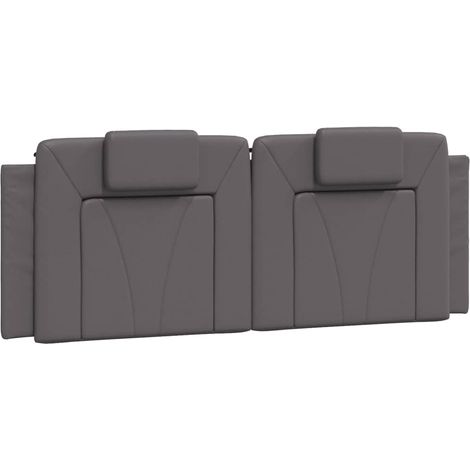 Maison Exclusive - Kopfteil-Kissen "Viana" Grau 120 cm Kunstleder