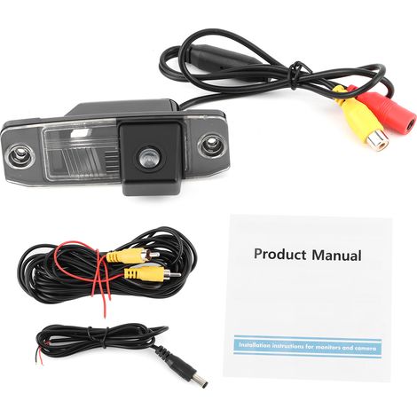 Caméra de recul étanche IP67, compatible avec Hyundai Elantra Sonata Accent Tucson Kia Sorento Sportage Carens Ceed Opirus 12V (1/5)