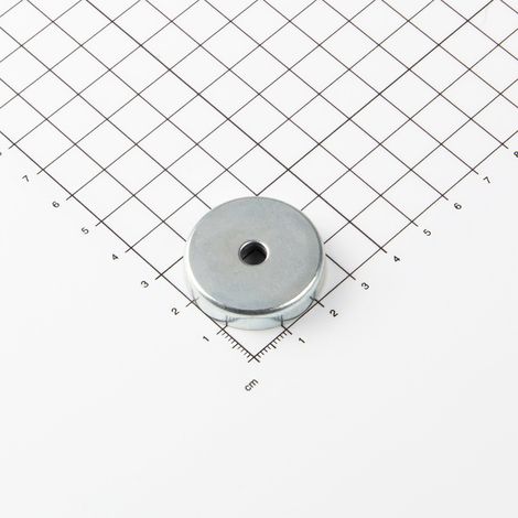 Magna-C Ferrit Flachgreifer Ø32x7mm mit konischer Senkung (1/3)
