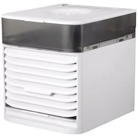 Mini refroidisseur d'air USB Appareil de refroidissement de bureau tout-en-un portable silencieux et blanc de 20 cm³ pour humidification et refroidissement