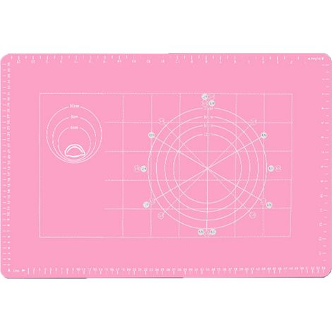 Tapis de cuisson en silicone épais avec mesures, antidérapant, réutilisable, pour étaler la pâte à la maison. (1/5)