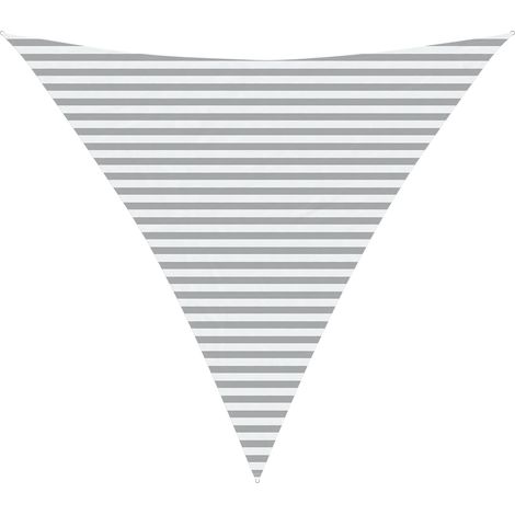 Sonnensegel Hellgrau und Weiß 4,5 x 4,5 x 4,5 m vidaXL