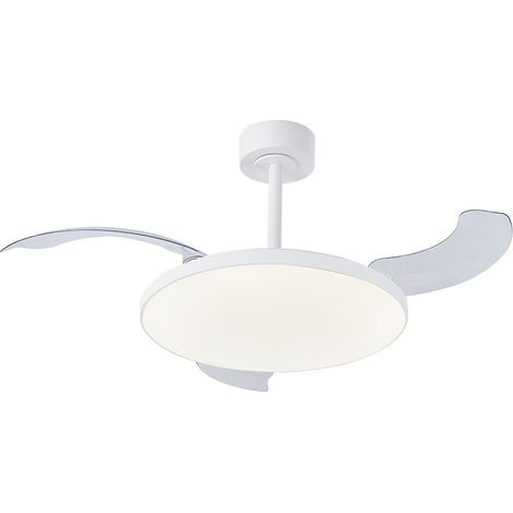 Ventilateur plafond Diam. 50 cm 50W 27000/5000K Blanc - Mantra - Slim fan (1/3)