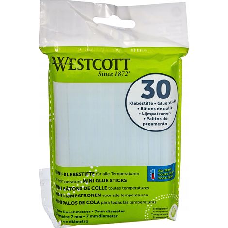 Barras de pegamento Westcott e-16837 00 7 mm diámetro 10,2 cm largo