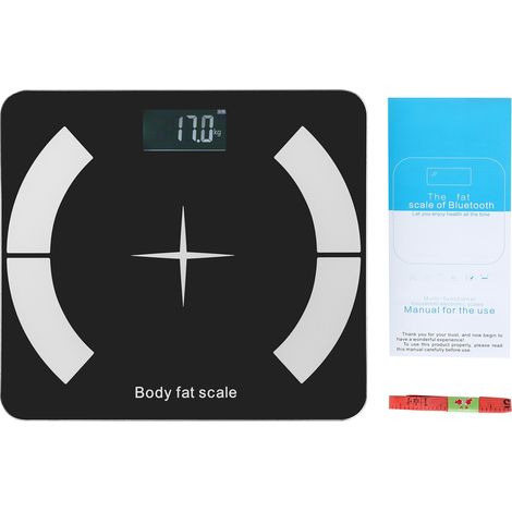 Balance Bluetooth Impédancemètre Pèse-personne LCD Numérique Salle de Bain Connecté Application Smartphone (1/5)