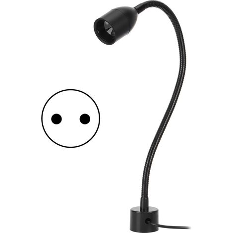 Lumière de travail LED 5W flexible col de cygne base magnétique pour machine à coudre éclairage industriel prise UE 110-220V (1/5)