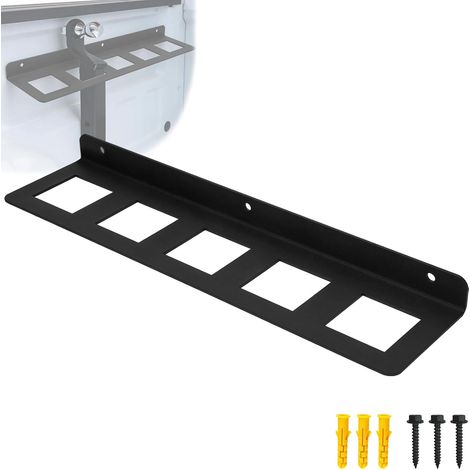Support de rangement d'attelage de remorque de 5,1 cm, support d'attelage de remorque, récepteur d'attelage mural pour rangement de porte-bagages, support de rangement à 5 attelages (1/5)