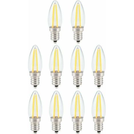 Dimmbare Retro-LED-Glühbirne, E12 2W warmweiße LED-Glühbirne mit Augenschutz (1/4)