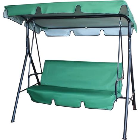 GARRYFIZH Housse de protection imperméable à volants pour hamac et balancelle d'extérieur, 195 x 125 x 15 cm