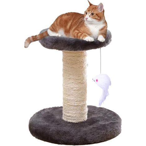 Árbol para gatos y rascador, árbol para gatos con plataforma de felpa, árbol para gatos, rascador para gatos (1/5)