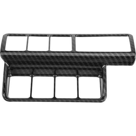 Habillage autocollant décoratif pour interrupteur de réglage des feux Mitsubishi Eclipse Cross 2017-2018 ABS noir carbone 2 15.5x10 cm 1 pièce (1/5)
