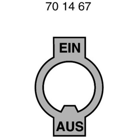 Marquardt 240.002.021 240.002.021 Plaque signalétique Motif d'impression EIN/AUS métal 1 pc(s) (1/3)