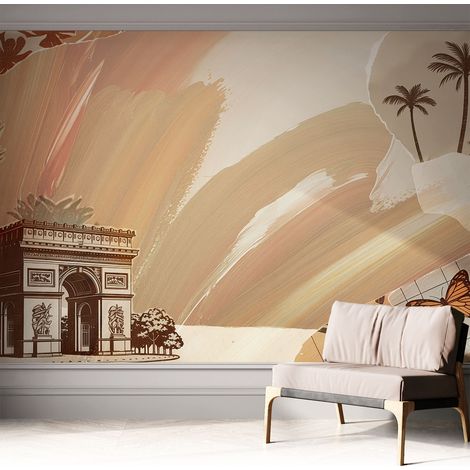 Fotomurale adesivo stickers - murali decorativo - soggiorno moderno - effetto realistico - Viaggio esotico 312x219 cm (1/5)