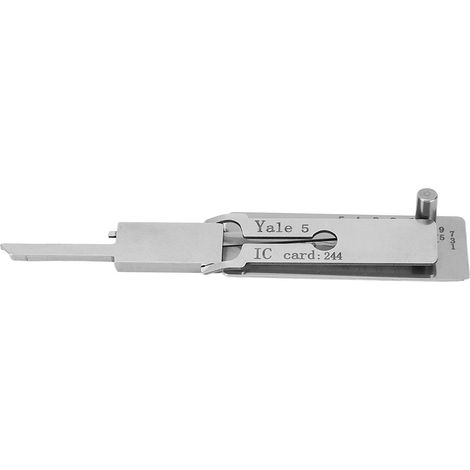 Ensemble d'outils Yale 5 2 en 1 : règle de mesure, crochet de précision et kit de ramassage pour décodeurs civils (1/5)