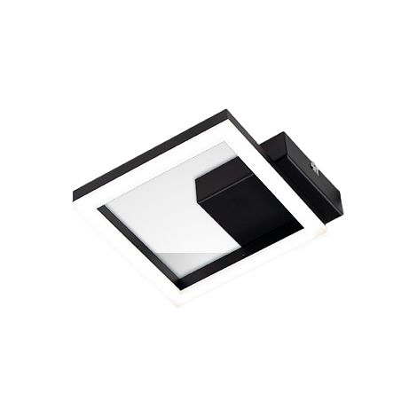 Lampada Applique Nera 1 Luce Serie BARD Fabas Design Moderno e Funzionale (1/4)