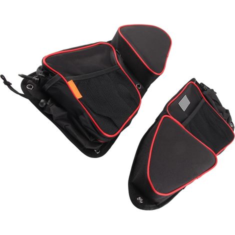 Sac de Rangement de Porte D'entrée de 2pcs, Porte-gobeleur Sac de Porte Latérale en Nylon pour XP Turbo S 1000 S900, Grande Poche Intérieure, Deux Poches en Mailles et (Noir (1/5)