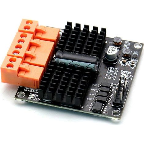 Zweikanaliges 12V/24V 12A Bürsten-Gleichstrommotortreibermodul, H-Brücken-PWM, überlegen in der Leistung gegenüber dem L298N und BTS7960 (10A). (1/5)