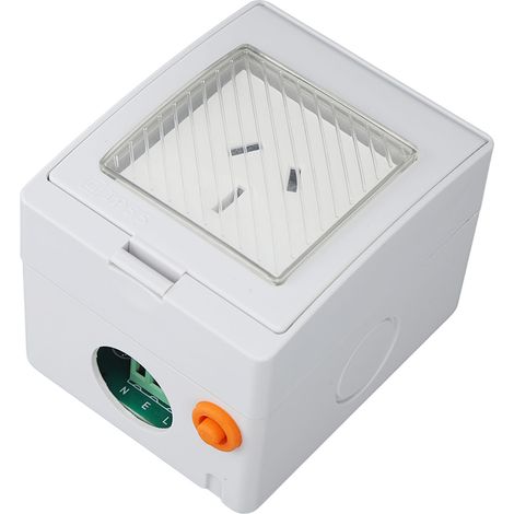 Prise connectée WiFi en PC ABS IP55 étanche avec application de contrôle à distance pour salle de bain et extérieur, 100 à 240 V, SN55 AU (prise AU 15 A) (1/5)