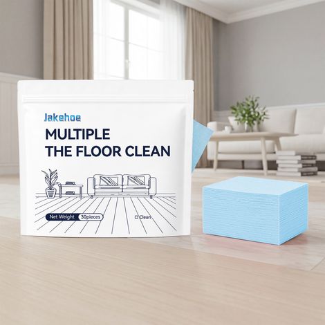 Multi-Effect Floor Cleaning Sheets, Daily Household Use, Removes Floor Stains, Brightens and Cleans -- Blue 30 pieces -- BIEMMEDUE (1/5)