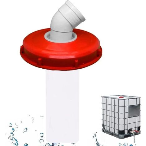 45° Couvercle de Réservoir IBC avec Filtre en Nylon Lavable pour Réservoir d'eau de Pluie IBC 1000L, Filtre À Couvercle IBC Accessoires de Réservoir IBC, Filtre à Eau de Pluie en Nylon 245 mm-DOU (1/4)