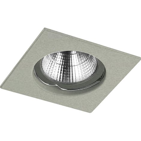 Empotrable techo NIX Fijo cuadrado GU5.3 50W Níquel mate (1/3)